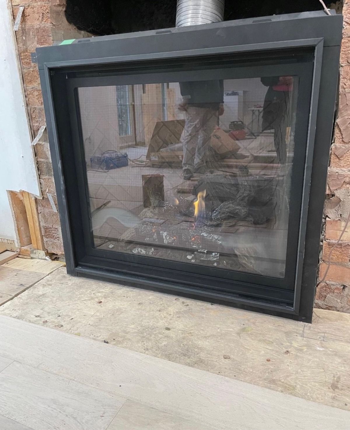 Gas fireplace installation rough-in renovation GTA home